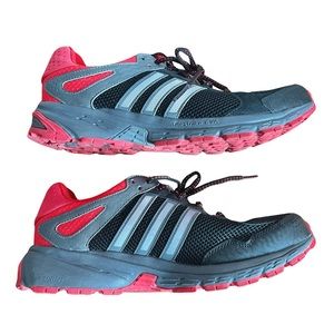 Adidas men’s athletic shoes, training, running - black and red Size 9